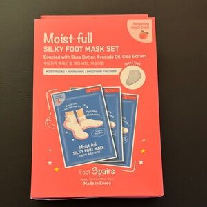 NEW: Boxed Dermal Moist-full Silky Foot Mask Set - Korean Skincare Feet 3 Pairs